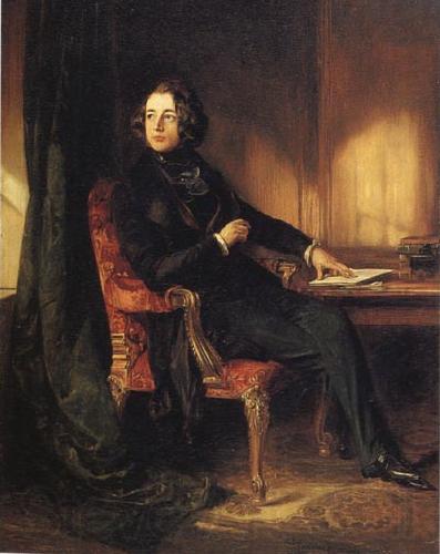 Maclise, Daniel Charles Dickens Norge oil painting art